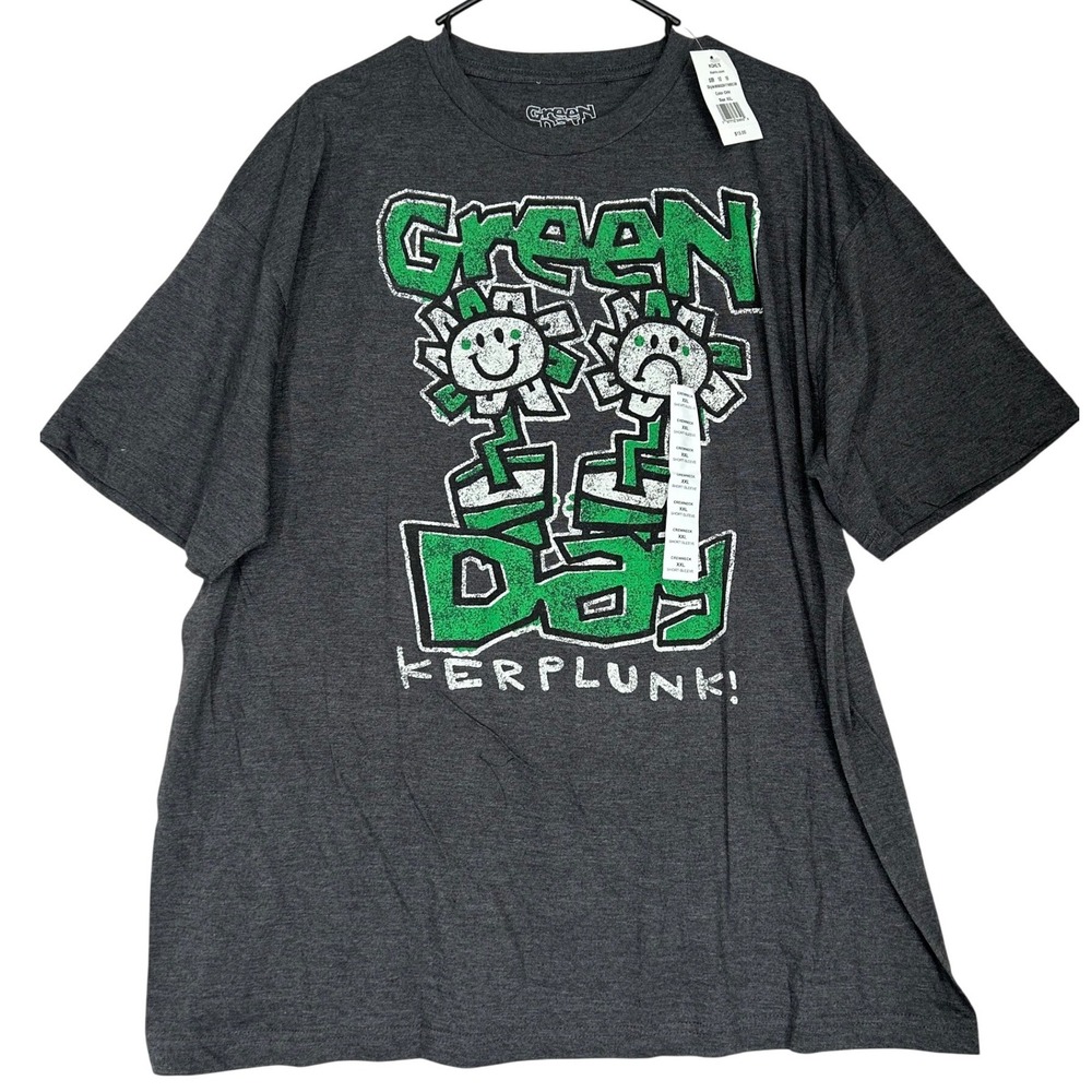 Green Day Kerplunk! Gray Short Sleeve Band Tee Shirt Men's XXL New with Tag